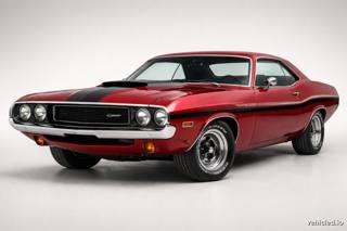Dodge Challenger in Octane Red