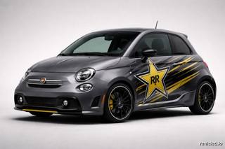 Fiat 500 in Rockstar Energy Grey