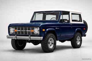 Ford Bronco in Antimatter Blue