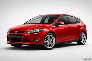 Ford Focus in Fantastic Red