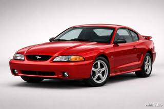 Ford Mustang in Rapid Red