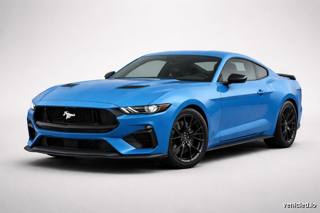Ford Mustang in Grabber Blue