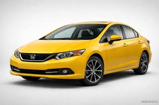 Honda Civic in Phoenix Yellow