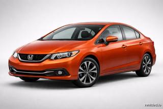 Honda Civic in Blazing Orange Pearl