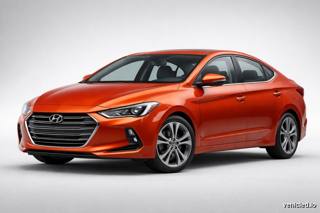 Hyundai Elantra in Lava Orange