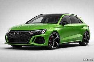 Audi RS 3 in Kyalami Green