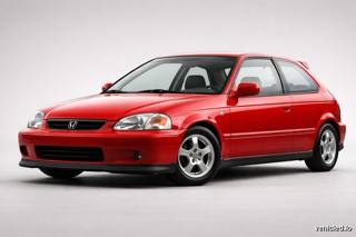 Honda Civic in Rallye Red