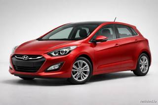 Hyundai i30 in Fiery Red