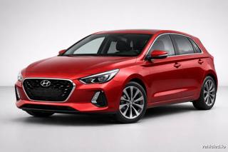 Hyundai i30 in Sunset Red