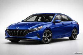 Hyundai Elantra in Intense Blue