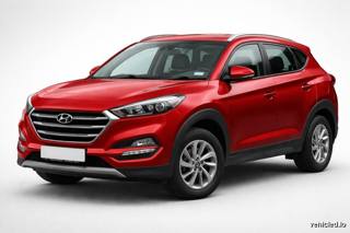 Hyundai Tucson in Crimson Red