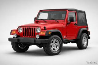 Jeep Wrangler in Flame Red