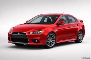 Mitsubishi Lancer in Rally Red Metallic