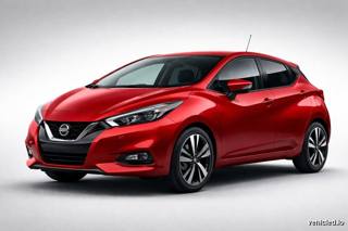 Nissan Micra in Passion Red
