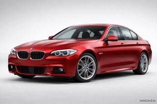 BMW 5 Series in Imola Red