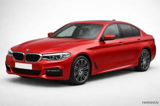 BMW 5 Series in Imola Red