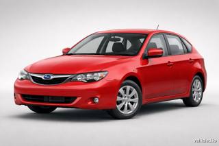Subaru Impreza in Pure Red