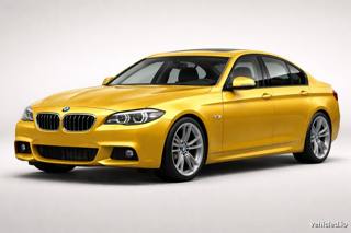 BMW 5 Series in Dakar Yellow