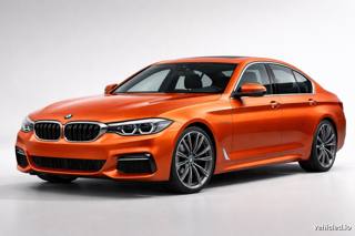 BMW 5 Series in Sunset Orange