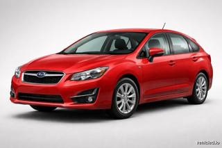 Subaru Impreza in Pure Red