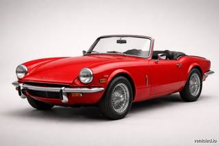 Triumph Spitfire in Signal Red