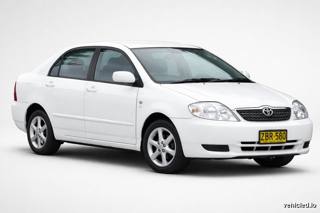 Toyota Corolla in Super White