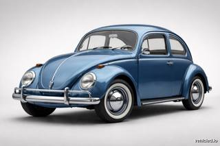 Volkswagen Beetle in Silk Blue Metallic