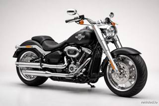 Harley-Davidson Fat Boy in Black Denim