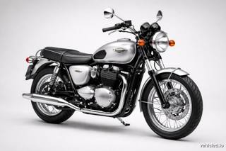 Triumph Bonneville in Silver Ice