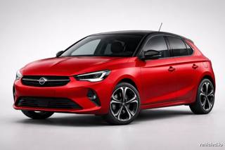 Vauxhall Corsa F in Hot Red