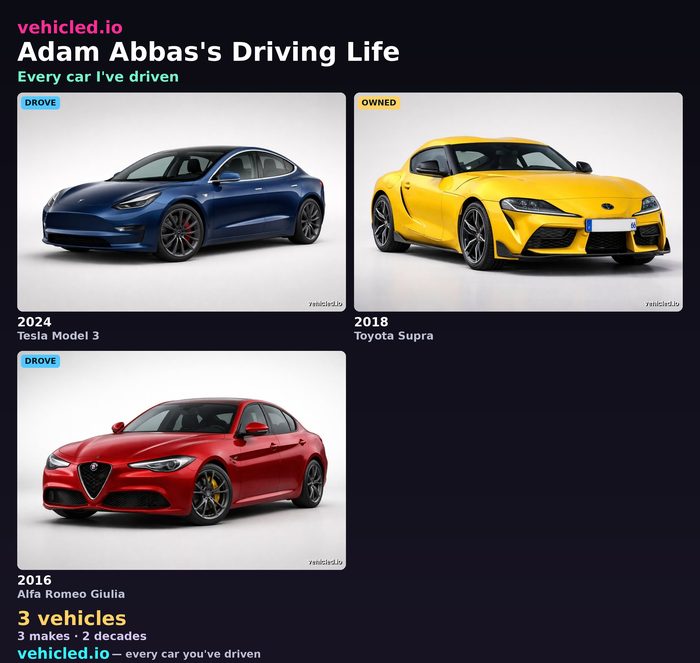Adam Abbas's garage poster