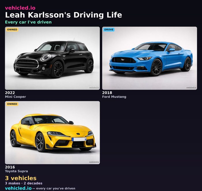 Leah Karlsson's garage poster