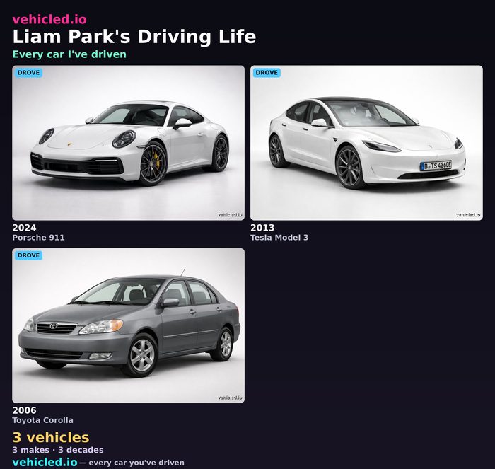 Liam Park's garage poster